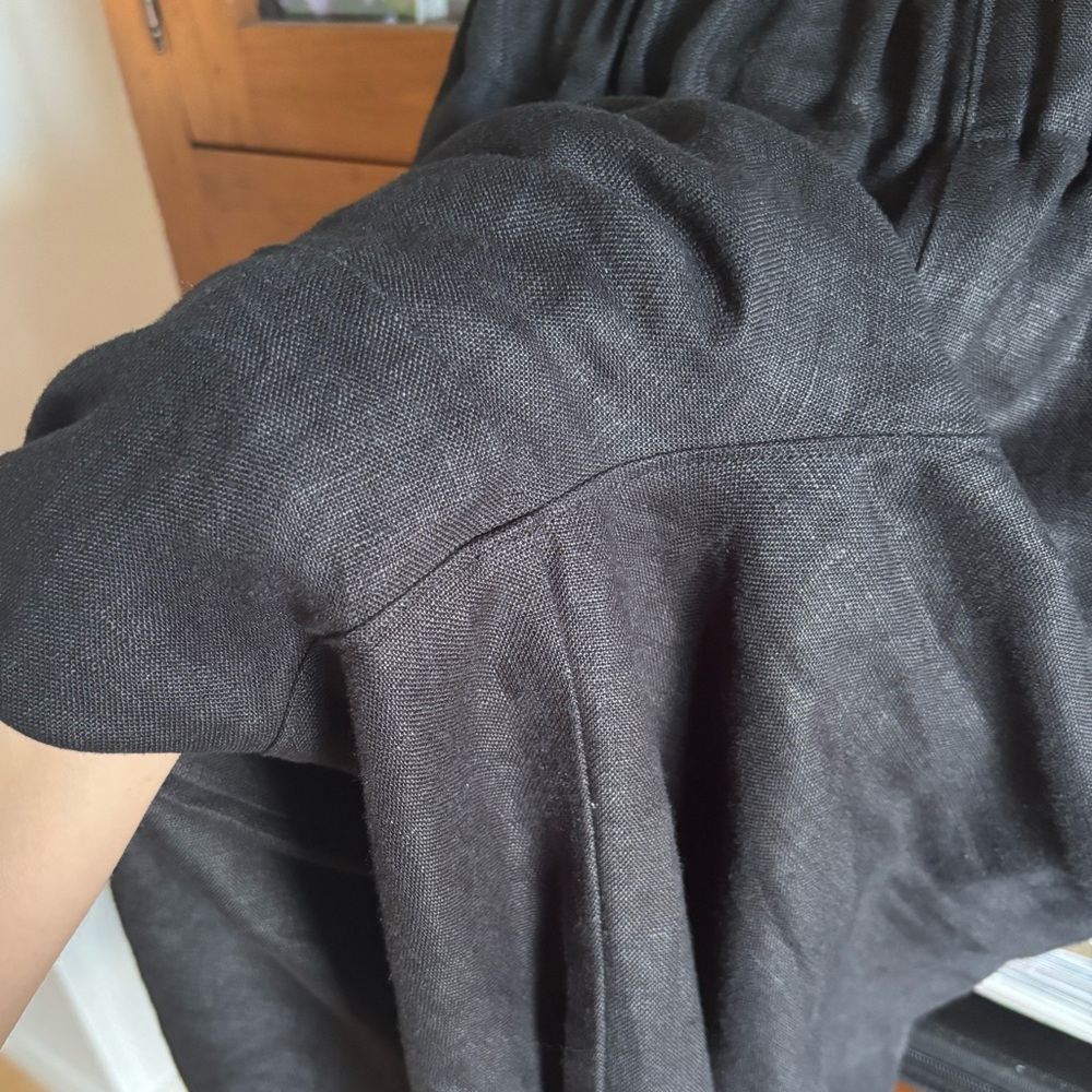 JIMI black linen pants - Picture 2 of 11